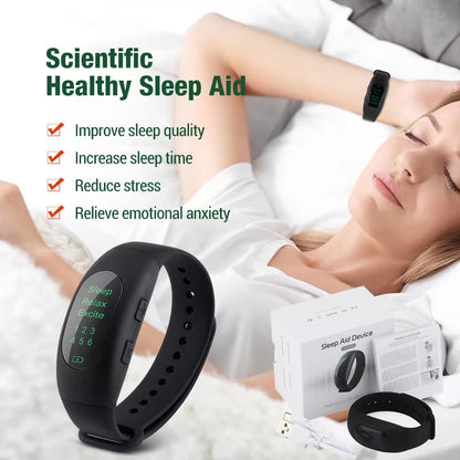 CES Sleep Aid anti Snore Wristwatch Sleep Device Help Sleep Relieve Anxiety Fast Sleep Microcurrent Pulse Improve Sleep Quality