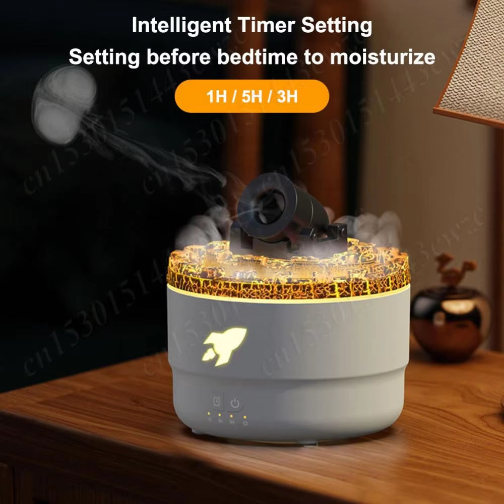 Volcanic Crack Light Cannons Humidifier Air Humidifier Fire Essential Oil Diffuser Aromatherapy Cannon Blast Aroma Humidifier