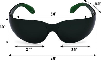 - Red Light Glasses - Eye Protection for Red Light Therapy (600Nm-900Nm) - Red Light Therapy Goggles